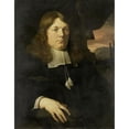 thumbnail image 2 of Ary de Vois 15x18 Black Ornate Wood Framed Double Matted Museum Art Print Titled - Portrait of a Man (1660 - 1680), 2 of 5