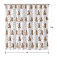 thumbnail image 5 of White Highland Cow Floral Pattern Shower Curtain 72"x72" ,Bathroom Decorative Shower Curtains Set with 12 Hooks,Modern Waterproof Washable Shower Curtain, 5 of 6