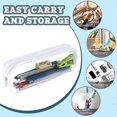 thumbnail image 5 of 4Pcs Large Clear Pencil Case, Travel Cosmetics Bag See Through Pencil Case Transparent Pen Case for School Pencil Pouch with Zipper, 5 of 5