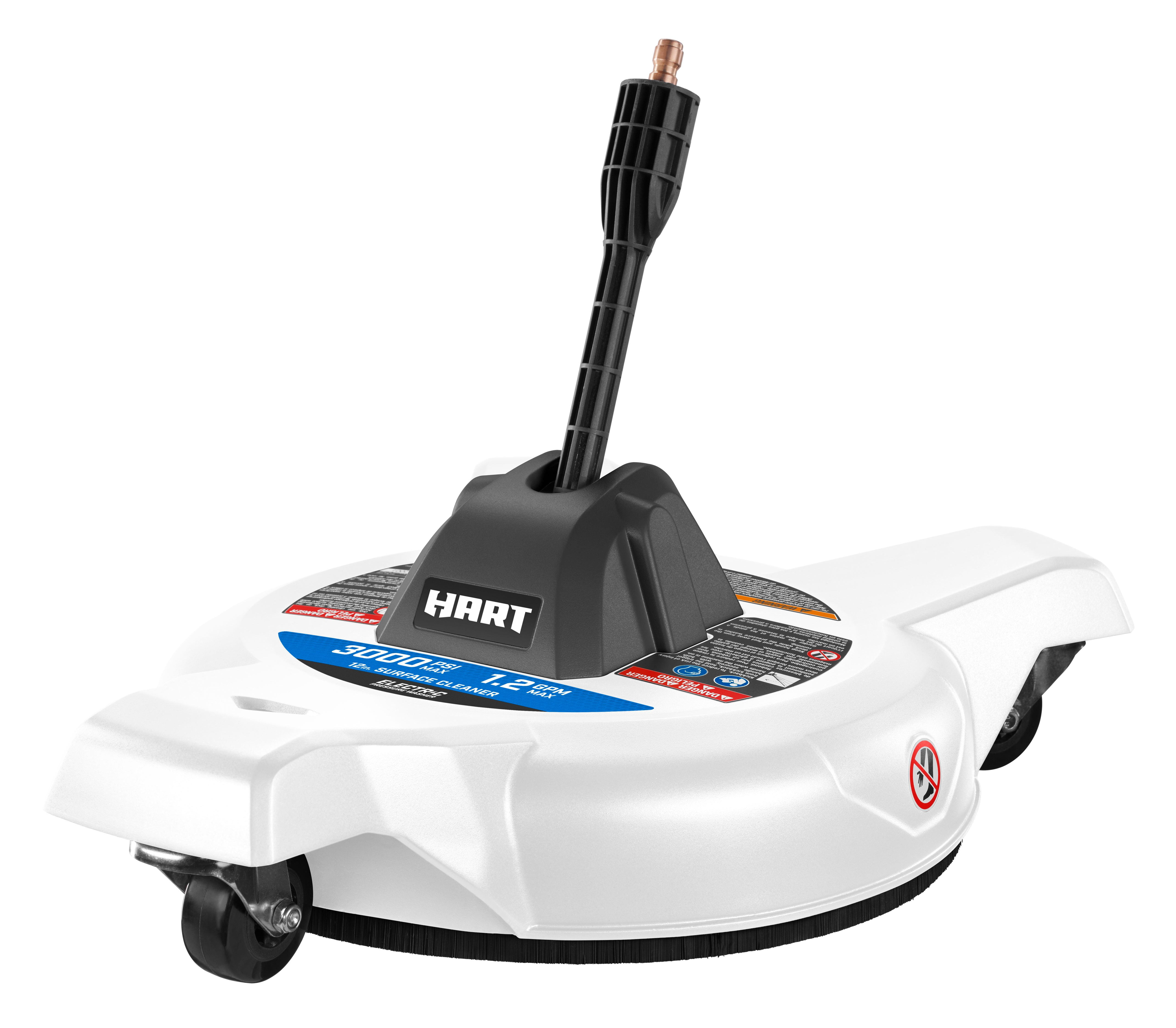 HART 12 in. 3000PSI Electric Pressure Washer Surface Cleaner with