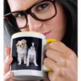 thumbnail image 2 of 3dRose, Japanese Chin, 15oz Two-Tone Yellow Mug, 2 of 7