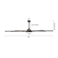 thumbnail image 4 of LEDET 80 in. 8-Aluminum Blades Charcoal Gray indoor LED Ceiling Fan with remote, 4 of 8
