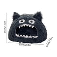 thumbnail image 3 of Sahpxhe Dog Bed Soft Plush Monster Shaped Pet Cave Bed, Cozy Enclosed Pet House With Fun Cartoon Appearance For Small Dogs Cats Indoor, 3 of 6