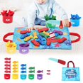 thumbnail image 2 of Hearth & Gear Toddler Multifaceted Thinking Learning Combo Toy Set Toddler Montessori Toy Baby Fishing Game Set For Number Counting Color Sorting Shape Learning Alphabet Activity Set - Alphabet, 2 of 7
