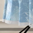 thumbnail image 5 of 60 Inch Round Tablecloth with White Lace Trim Fall Table Cover for Elegant Dining Decor Delicate Snowflakes Patter, 5 of 8