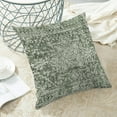 thumbnail image 5 of Boho Pillow Covers 18x18, Sage Green Cream Ethnic Design Outdoor Decorative Throw Pillows for Couch, Carpet Pattern Decor Cushion Cover 2 Pcs Farmhouse Linen Pillowcase for Bed Car Safa, 5 of 6