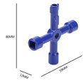 thumbnail image 5 of Llave de llave cruzada universal multifunción para puerta de armario de control eléctrico, 5 of 5