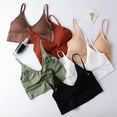 thumbnail image 4 of Women/Girls Wire-free Padded Triangle Backless Bra A-B Cup, 4 of 9