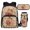 Watermelon Orange Capybara Print, variant on Bulopur Watermelon Capybara Print Kids Backpack Set 4 Pcs Durable Waterproof Kids School Bag with Pencil Case and Water Bottle Cover for Capybara Lovers Kids