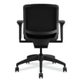 thumbnail image 4 of HON Solve Mid-Back Task Chair, Black ilira-Stretch Mesh Back, Adjustable Lumbar Support, Adjustable Arms, Easy Assembly, Black Frame, Ink Seat Fabric, 4 of 9