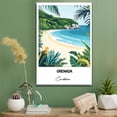 thumbnail image 2 of Grenada Travel Poster Canvas – Caribbean Canvas – Unique Gift Idea for Home, Office, or Living Space, 2 of 5