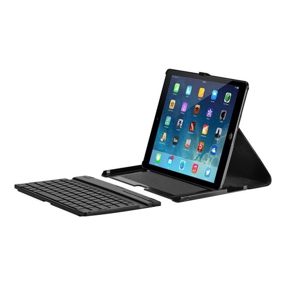 Targus Versavu Keyboard Case - Keyboard and folio case - Bluetooth - QWERTY - black keyboard, black case
