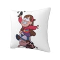 thumbnail image 2 of Fundas de almohada para sofá cama cómodas de Gravity Falls, fundas de cojines para sofá, dormitorio, coche, almohada cuadrada de 16 x 16 pulgadas, 2 of 8