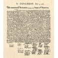 thumbnail image 2 of Founding Fathers 26x29 Gold Ornate Wood Framed with Double Matting Museum Art Print Titled - Declaration of Independence Doc., 2 of 4