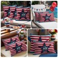 thumbnail image 6 of 2 Pack Outdoor Waterproof Throw Pillows,4th of July American Star Decorative Rectangle Pillow Case Patio Pillows for Chair Couch Sofa 20x12in, 6 of 9