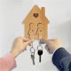 thumbnail image 4 of Couple Key Rings Decorations, Wooden Decorative Family Sign with Key Holder, Housewarming Gifts for Couple, 4 of 5
