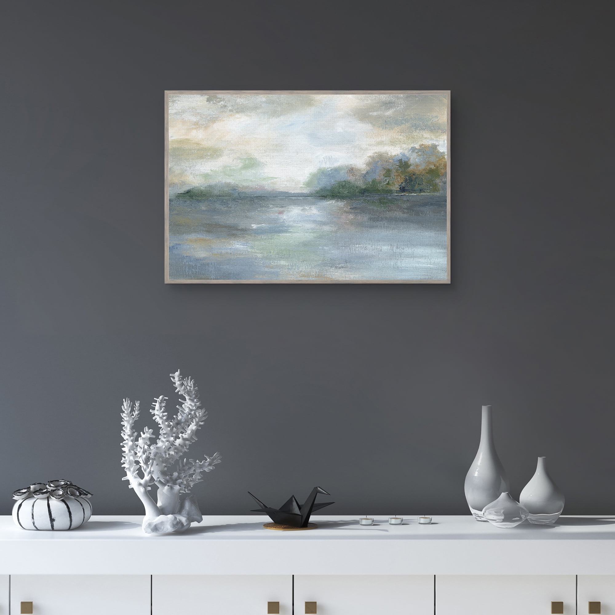 Blue Ethereal by Nan Framed Canvas Art Print