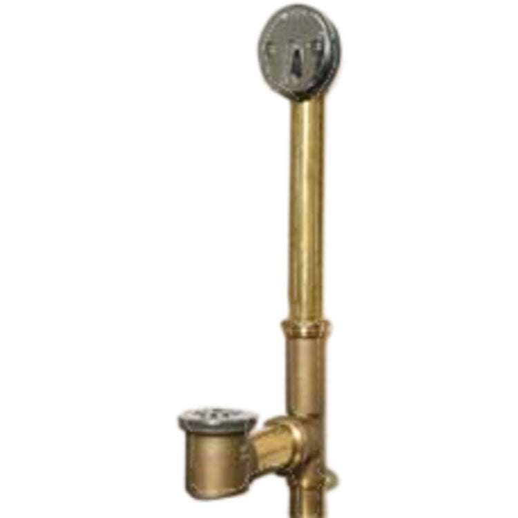 Watco 501L-BRS-BS Tubular Brass Slip Lock Biscuit Complete Bath Waste ...