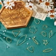 thumbnail image 3 of 1 Box 20 Pairs Gold Stud Earrings Circle Earrings 10 Styles Geometric Stud Earrings Heart Star Teardrop Simple Triangle Earrings Tiny Triangle Stud Earrings for Women Jewelry diy Golden, 3 of 6