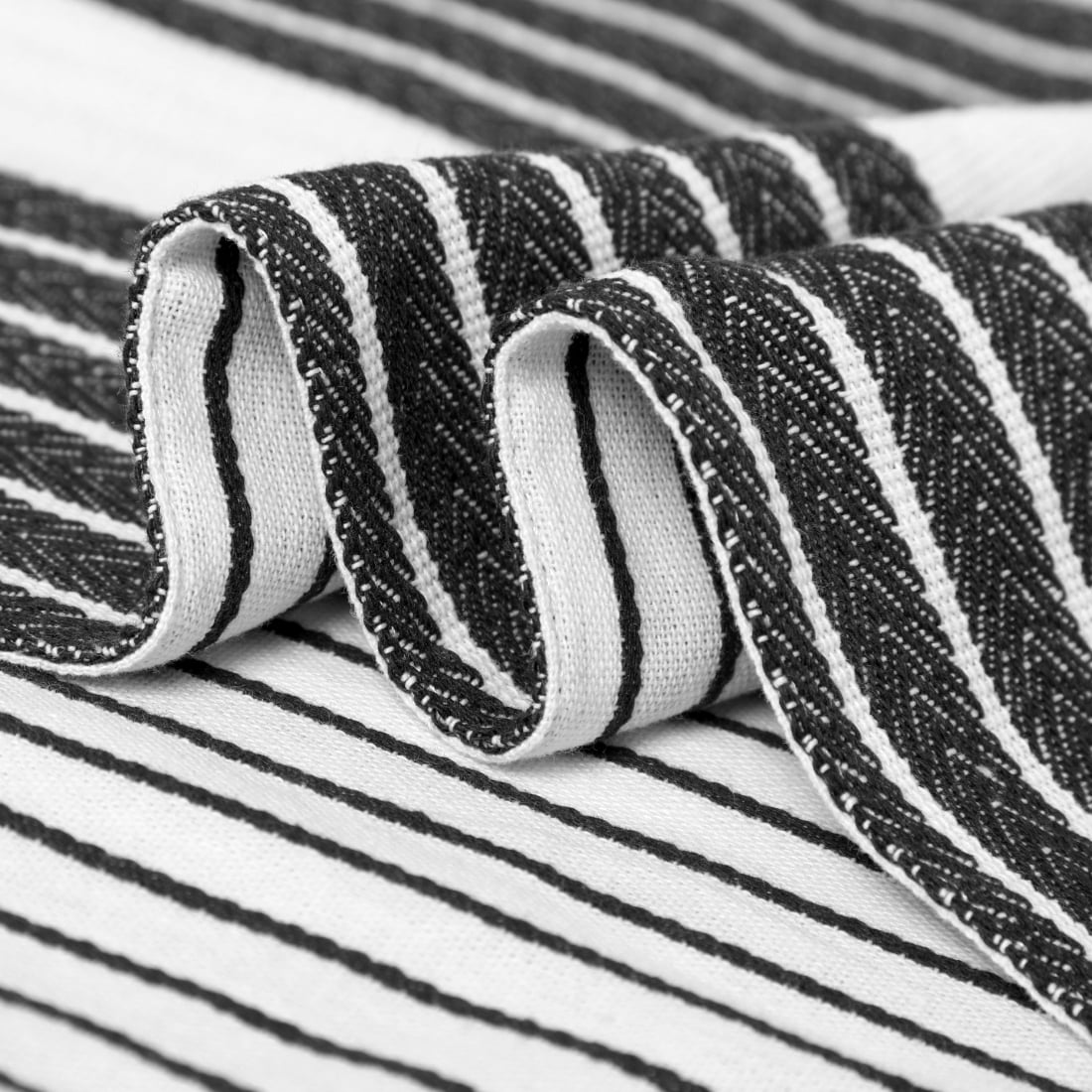 Unique Bargains 100% Cotton Stripe Table Runner for Holiday 14" x 72"