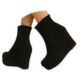 thumbnail image 3 of KANG Ankle Boots Chunky Low Heel Round Toe Slip On Style Booties For Casual Comfort And Fashion Everyday Wear Black 36, 3 of 9