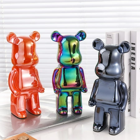 HANBIN 25cm Bear Statues Sculptures Figure Resin Ornament Piggy Bank