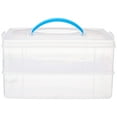 thumbnail image 2 of Snapware Snap 'N Stack Portable Storage Bin for Tools and Craft, 14.1 x 10.5-Inch Clear BPA-Free Container, Tool Box with Stackable Trays, Microwave, Freezer and Dishwasher Safe, 2 of 3