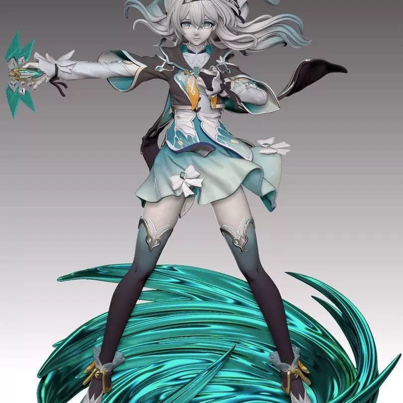 New Honkai Firefly (combat Ver) Character Anime Model Statue Action Figures Desktop Ornament Popular Decorations Fan Souvenirs Creative Gift Collectable