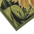 thumbnail image 2 of MARINA Indoor/Outdoor Power Loomed Synthetic Blend Low Profile Area Rug - Traditional Graphic Botanical Floral Camping (Sunflowers Black) (4'10" x 7'6"), 2 of 5