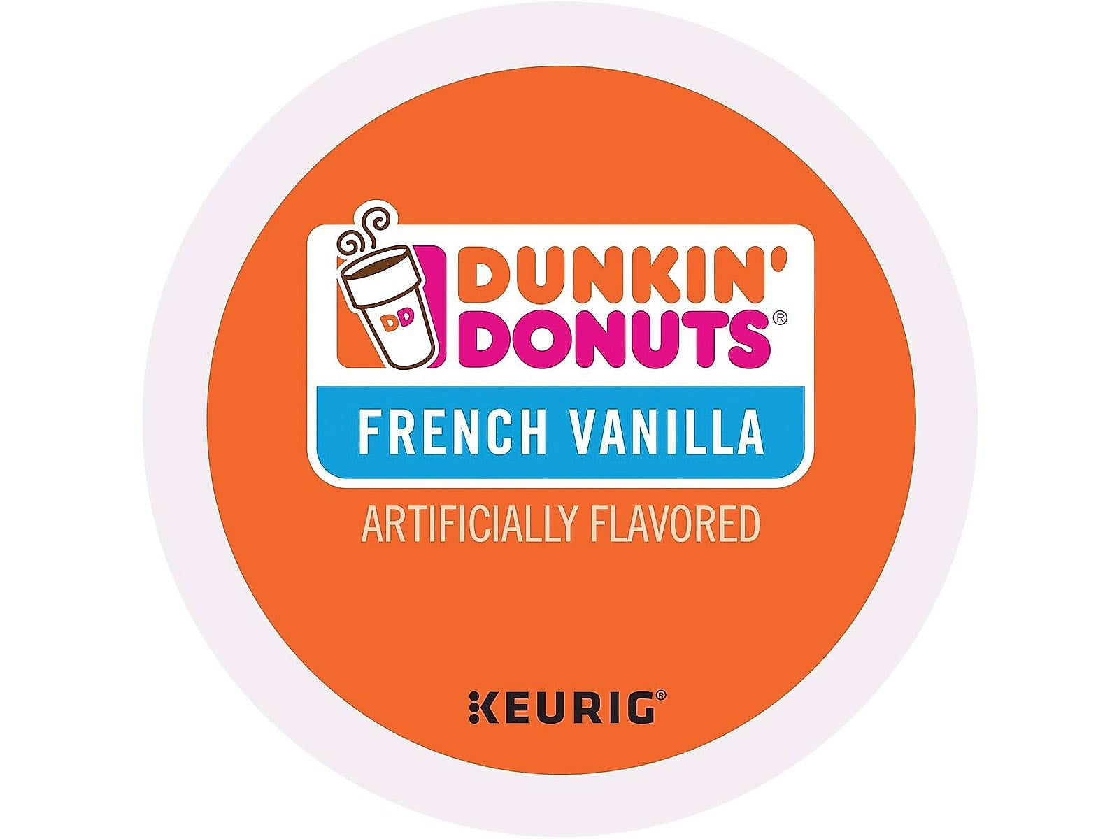 Dunkin' Donuts French Vanilla, K-Cup Coffee Pods For Keurig Brewers, 24 Count