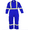 Royal Blue, variant on Flame Resistant FR High Visibility Hi Vis Coverall - 88% C/12% N (Large, Royal Blue)