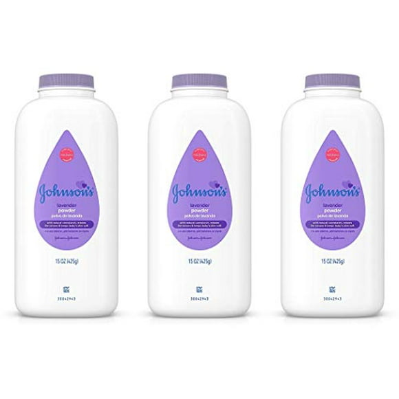 Johnsons Baby Powder Calming Lavender 15 Ounce (443ml) (3 Pack)