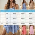 thumbnail image 3 of SMihono Womens Striped Sundresses Summer Trendy Sleeveless Scoop Neck Tank Dresses Casual Loose Vacation Short Dress Khaki M, 3 of 8