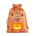thumbnail image 3 of AZXY Halloween Trick or Treat Bags Drawstring Pumpkin Candy Pouches, Reusable Happy Halloween Gift Treat Sacks for Holiday Costume Party Favors & Halloween Decor Supplies, 3 of 7