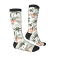 thumbnail image 3 of Balery Vintage Palm Trees Fun Novelty Socks Men'S Women'S Crew Socks Funny Crazy Novelty Socks Quirky And Cool Socks, 3 of 9
