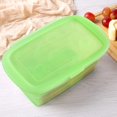 thumbnail image 3 of Fiambrera de silicona, caja Bento, contenedor de almacenamiento de alimentos plegable con tapa con Clip, 1 Uds., 3 of 5
