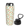 thumbnail image 2 of Fotbe Vegan Fruit Carrot Pattern 18 Oz Sports Insulated Kettle Vacuum Cup Stainless Steel Travel Mug Cup Thermal Flask,Insulated Kettle for Cycling Gym Basketball Outdoor, 2 of 7
