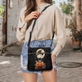 thumbnail image 5 of Kuiaobaty Ghost Pumkin Candy Print Crossbody Bag for Women Travel, Portable Waterproof Vegan Leather Hobo Purse Crossbody with Adjustable Strap, Multi Pockets Sling Handbag for Halloween, 5 of 7