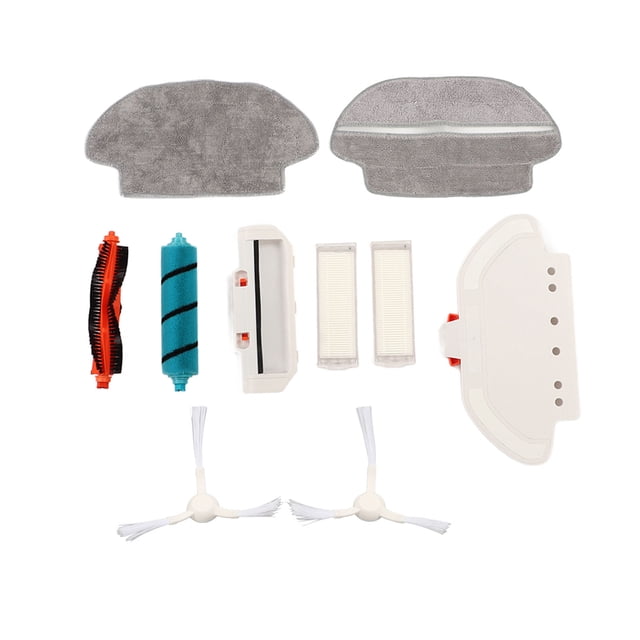 Juego de cepillo lateral principal y filtro para barredora, cepillo para alfombras, cepillo para suelo, paño de limpieza en seco y húmedo con soporte para Xiaomi 3C B106CN