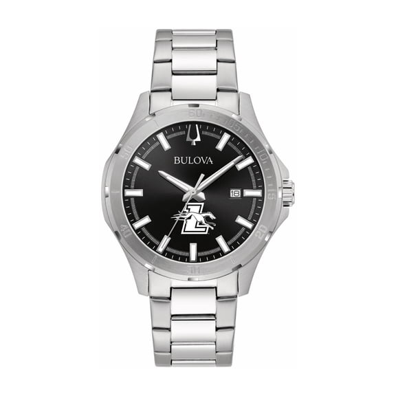 Bulova Black Loyola Greyhounds Stainless Steel Sport Classic Watch