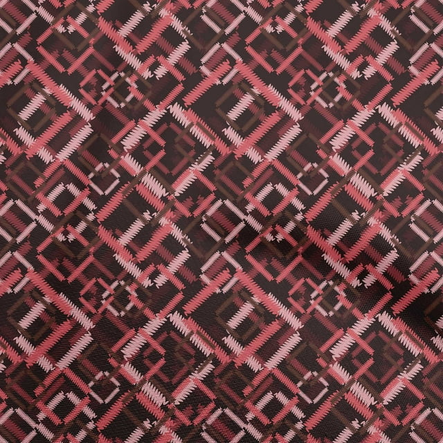 oneOone Rayon Red Fabric Abstract Diy Clothing Quilting Fabric Print Fabric By Yard 56 Inch Wide