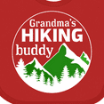 thumbnail image 4 of Inktastic Grandma's Hiking Buddy with Mountains and Trees Boys or Girls Baby Bib, 4 of 4