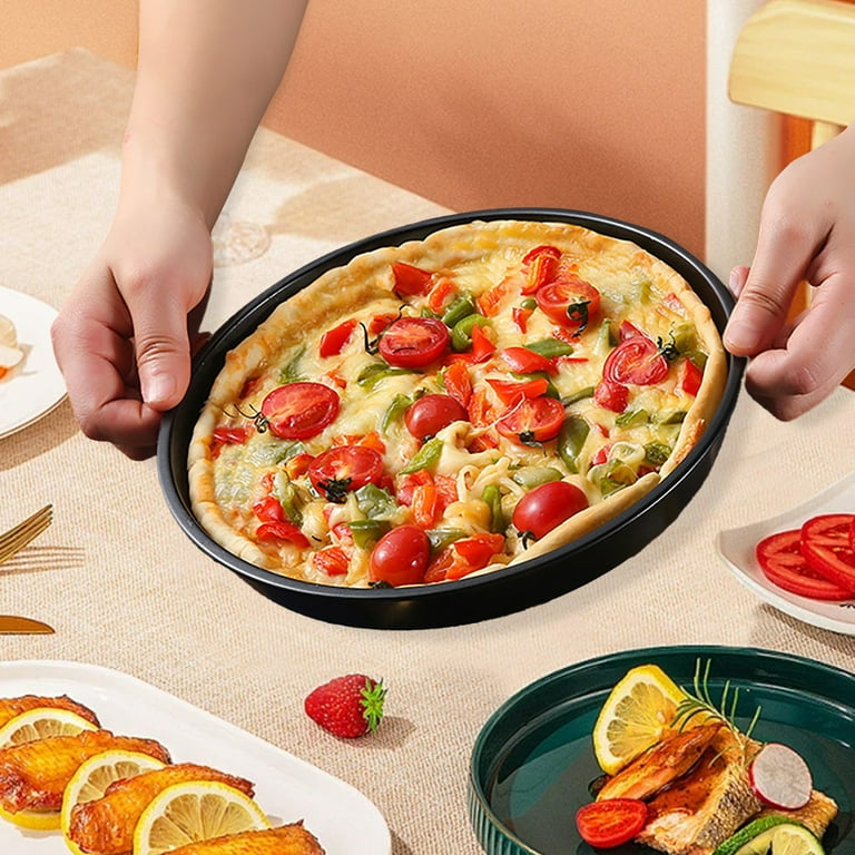 Pizza Baking Pan Eguiwyn Nonstick Pizza Pan for Oven Round Pizza