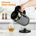 thumbnail image 3 of TINANA Glass Electric Kettles for Boiling Water: 2L/1500W Tea Kettle, Stainless Steel Hot Water Kettle with Fast Boiler, Auto Shut off, Boil-Dry Protection, BPA-Free Borosilicate Glass, 3 of 7
