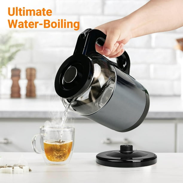 Glass Kettle Best Teapot For Boiling Water SharpChef Borosilicate Glass  Stove Top Whistling Tea Kettle 12