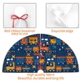 thumbnail image 4 of Yiaed Funny Steam Train Print Christmas Tree Skirt , Tree SkirtsTree Mat for Christmas Winter Holiday Indoor Decorations-48", 4 of 7