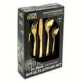 thumbnail image 6 of Thyme & Table Royal 20-Piece Gold Stainless Steel Flatware Set, Service for 4, 6 of 6