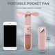 thumbnail image 3 of Personal Fan Handheld Mini Fan, 3 IN 1 Hand Fan, Portable USB Rechargeable Small Pocket Fan, Battery Operated Fan for Travel,Outdoor-Pink, 3 of 5