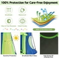 thumbnail image 5 of Spaco 2-in-1 40 Inch Kids Hanging Chair Detachable Swing Tent Set, Tree Swing Tent, Detachable Play Tent for 2 or 3 Kids with Capacity of 330 lbs, Green, 5 of 8