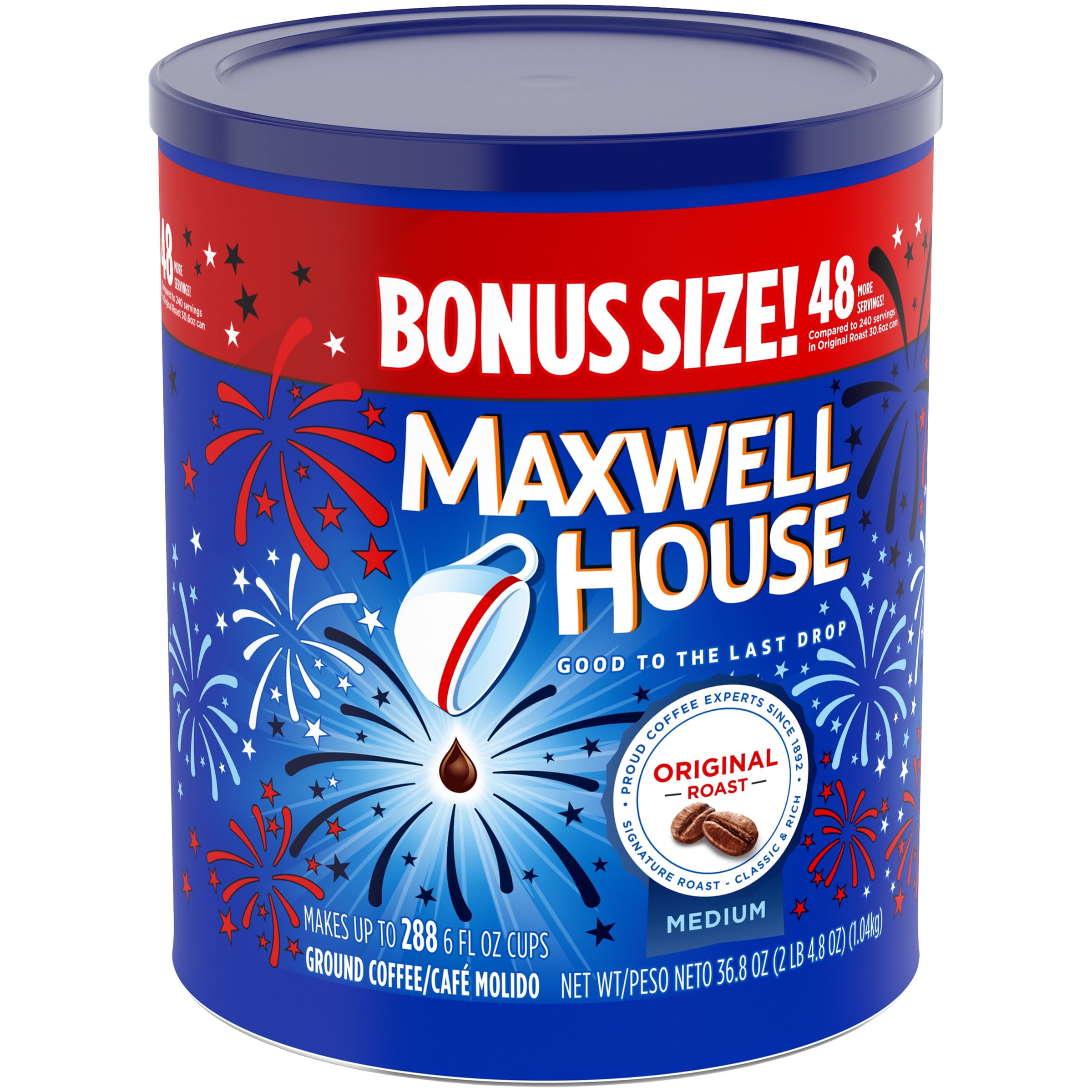 Maxwell House Max House Reg. Coffee 34.5 Oz - 270 Cups